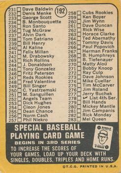 3rd Series Checklist 197-283  baseball card collectible - Main Image 2