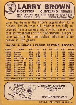 Larry Brown  baseball card collectible - Main Image 2