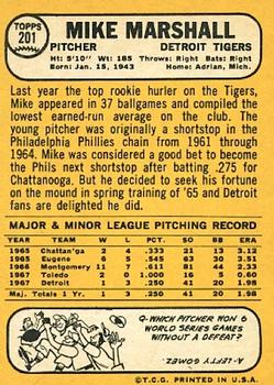 Mike Marshall  baseball card collectible - Main Image 2