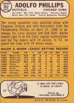 Adolfo Phillips  baseball card collectible - Main Image 2