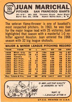 Juan Marichal  baseball card collectible - Main Image 2
