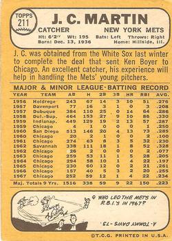 J.C. Martin  baseball card collectible - Main Image 2