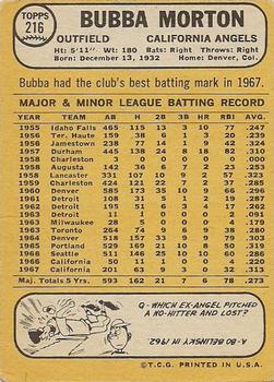 Bubba Morton  baseball card collectible - Main Image 2