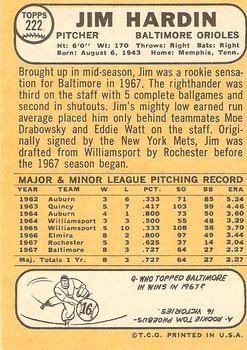 Jim Hardin  baseball card collectible - Main Image 2