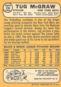 Tug McGraw  baseball card collectible - Main Image 2