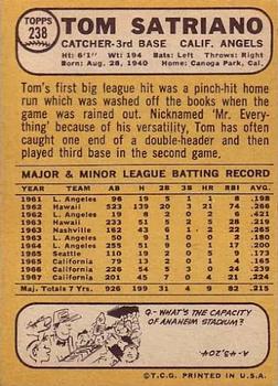 Tom Satriano  baseball card collectible - Main Image 2