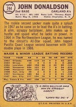 John Donaldson  baseball card collectible - Main Image 2
