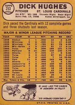 Dick Hughes  baseball card collectible - Main Image 2