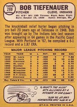 Bob Tiefenauer  baseball card collectible - Main Image 2