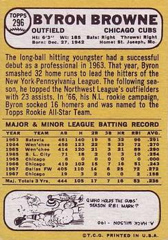Byron Browne  baseball card collectible - Main Image 2