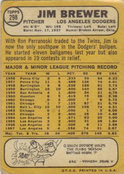 Jim Brewer  baseball card collectible - Main Image 2