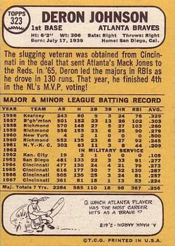 Deron Johnson  baseball card collectible - Main Image 2