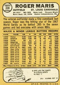 Roger Maris  baseball card collectible - Main Image 2