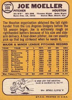 Joe Moeller  baseball card collectible - Main Image 2