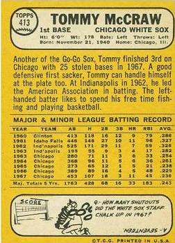 Tommy McCraw  baseball card collectible - Main Image 2