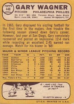 Gary Wagner  baseball card collectible - Main Image 2