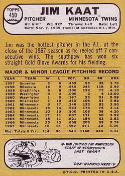 Jim Kaat  baseball card collectible - Main Image 2