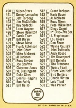 6th Series Checklist 458-533  baseball card collectible - Main Image 2