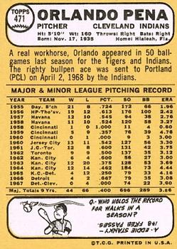 Orlando Pena  baseball card collectible - Main Image 2