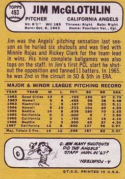 Jim McGlothlin  baseball card collectible - Main Image 2