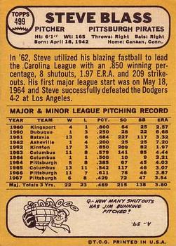 Steve Blass  baseball card collectible - Main Image 2