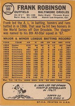 Frank Robinson  baseball card collectible - Main Image 2