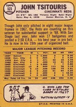 John Tsitouris  baseball card collectible - Main Image 2