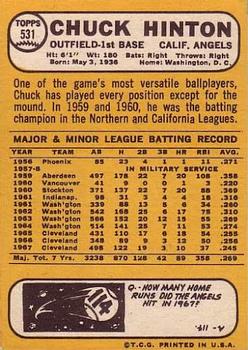 Chuck Hinton  baseball card collectible - Main Image 2