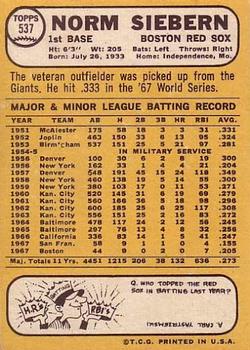 Norm Siebern  baseball card collectible - Main Image 2
