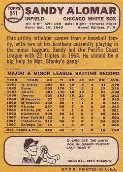 Sandy Alomar  baseball card collectible - Main Image 2