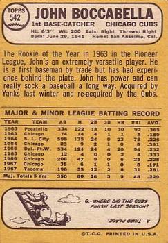 John Boccabella  baseball card collectible - Main Image 2