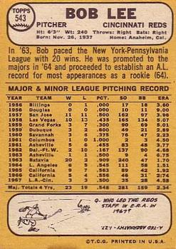 Bob Lee  baseball card collectible - Main Image 2