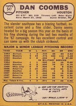 Dan Coombs  baseball card collectible - Main Image 2