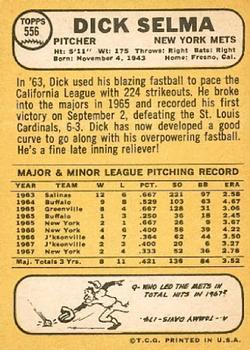 Dick Selma  baseball card collectible - Main Image 2
