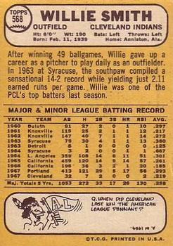 Willie Smith  baseball card collectible - Main Image 2