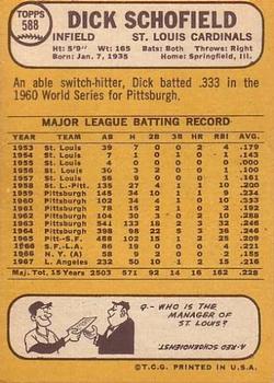 Dick Schofield  baseball card collectible - Main Image 2
