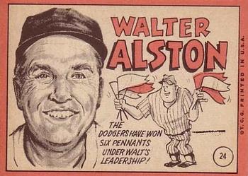 Walt Alston  baseball card collectible - Main Image 2