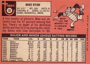 Mike Ryan  baseball card collectible - Main Image 2