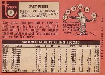 Gary Peters  baseball card collectible - Main Image 2