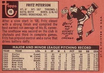 Fritz Peterson  baseball card collectible - Main Image 2