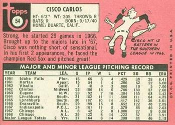 Cisco Carlos  baseball card collectible - Main Image 2