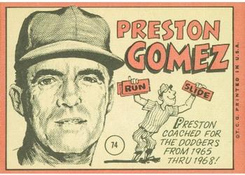 Preston Gomez  baseball card collectible - Main Image 2