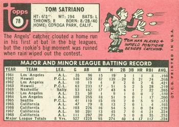 Tom Satriano  baseball card collectible - Main Image 2