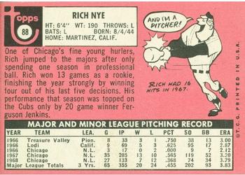 Rich Nye  baseball card collectible - Main Image 2