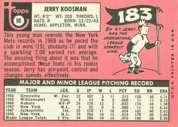 Jerry Koosman  baseball card collectible - Main Image 2
