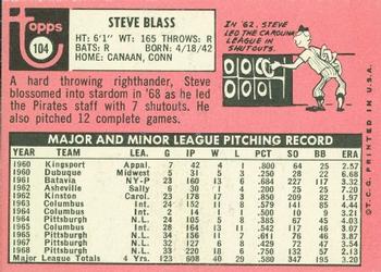 Steve Blass  baseball card collectible - Main Image 2