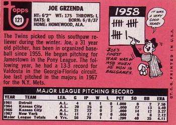 Joe Grzenda  baseball card collectible - Main Image 2