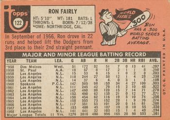 Ron Fairly  baseball card collectible - Main Image 2