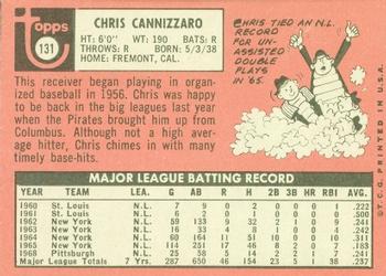 Chris Cannizzaro  baseball card collectible - Main Image 2