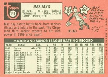 Max Alvis  baseball card collectible - Main Image 2